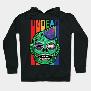 Rainbow Undead Zombie Party | Colorful Halloween Hoodie